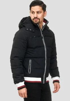 Bon marché ⌛ INDICODE 👖 JEANS MARLON - Veste D'hiver - Black 👏