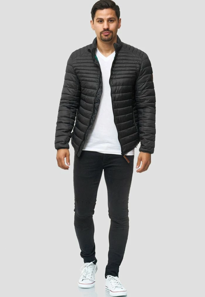 Vente flash 🛒 INDICODE 👖 JEANS Veste Mi-saison - Black 🎁 – Image 2