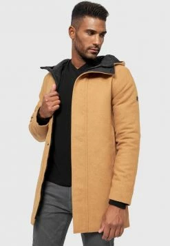 Bon marché 👏 INDICODE 👖 JEANS MANTEL MARKS - Veste D'hiver - Lt Brown 💯