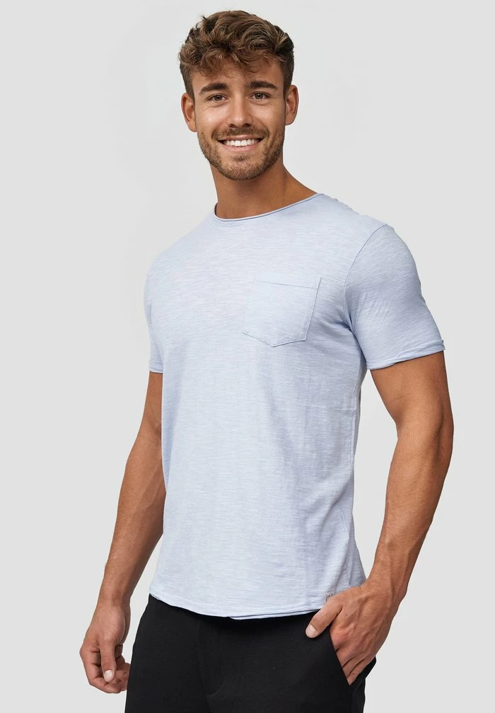 Budget ❤️ INDICODE 👖 JEANS WILBUR - T-shirt Imprimé - Light Blue 😍 – Image 4