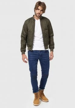 Meilleure vente 👍 INDICODE 👖 JEANS HICKMAN - Blouson Bomber - Army 👏