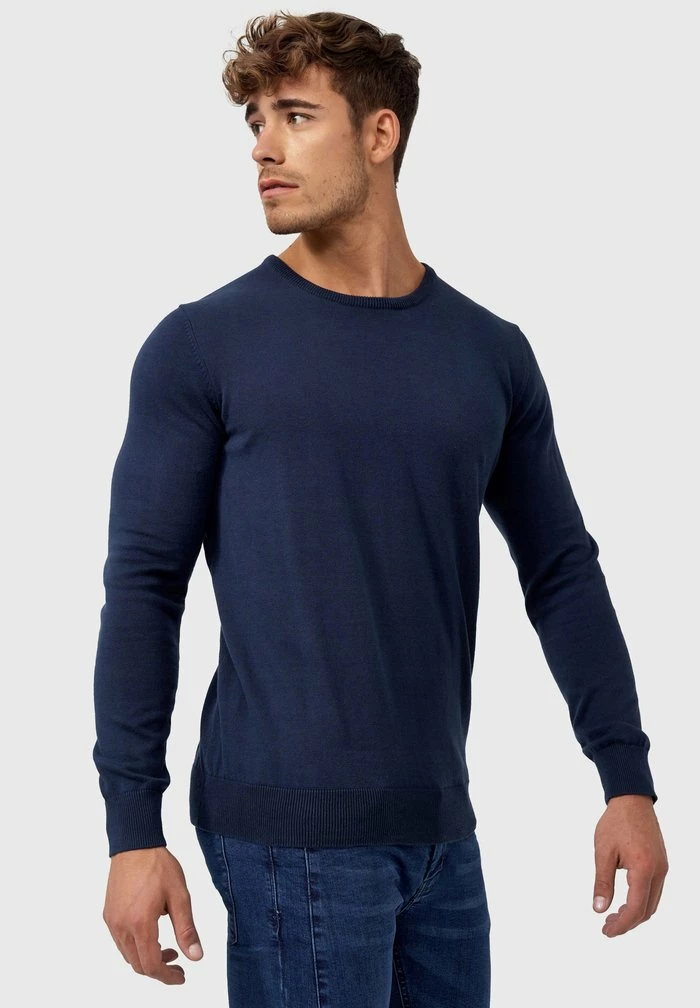 Meilleure vente 🧨 INDICODE 👖 JEANS Sweatshirt - Navy 😍