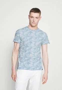 Bon marché ✨ INDICODE 👖 JEANS KEEN - T-shirt Imprimé - Blue Wave ✨