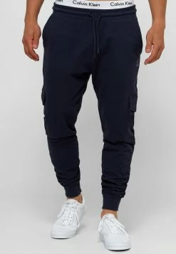 Nouveau 💯 INDICODE 👖 JEANS DIEGO - Pantalon De Survêtement - Navy 😍