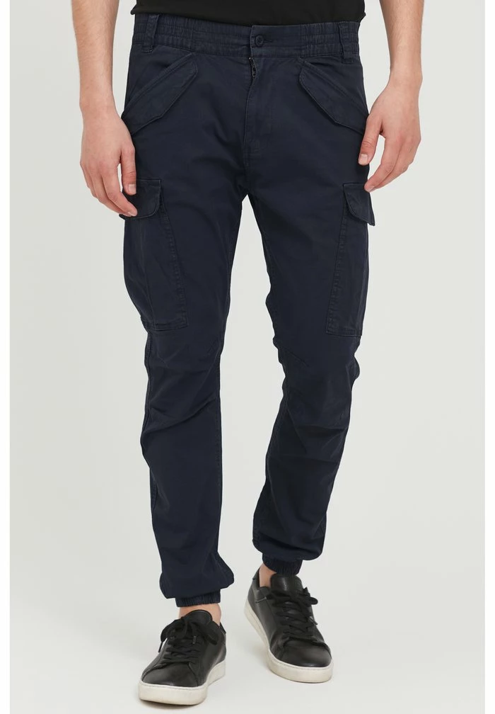 Nouveau 👍 INDICODE 👖 JEANS IDNUVA - Pantalon Cargo - Navy 😀