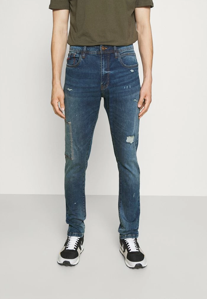 Offres 👏 INDICODE 👖 JEANS MORALES - Jean Slim - Rub Bleach 🤩