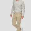 Sortie 🛒 INDICODE 👖 JEANS WILLIAM - Pantalon Cargo - Beige 🔔