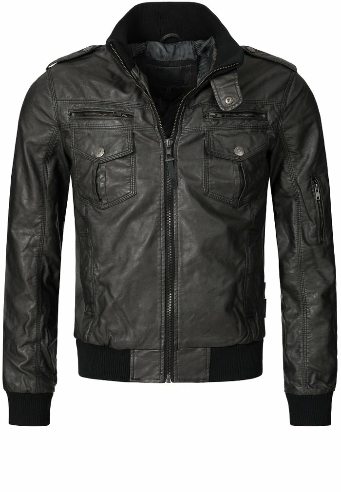 Grosses soldes 🎉 INDICODE 👖 JEANS INCO - Veste En Similicuir - Schwarz 👏 – Image 5