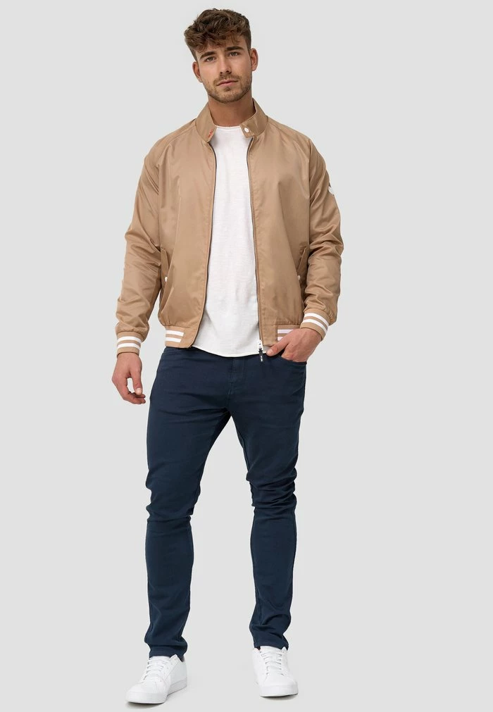 Grosses soldes 😍 INDICODE 👖 JEANS AYSER - Blouson Bomber - Beige 👏 – Image 2