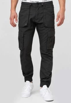 Offres 🎁 INDICODE 👖 JEANS Pantalon Cargo - Raven 😀