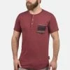 Remise 🤩 INDICODE 👖 JEANS IDART - T-shirt Imprimé - Dark Red 🛒