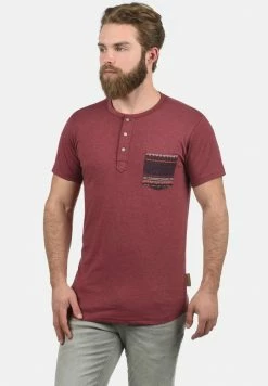 Remise 🤩 INDICODE 👖 JEANS IDART - T-shirt Imprimé - Dark Red 🛒