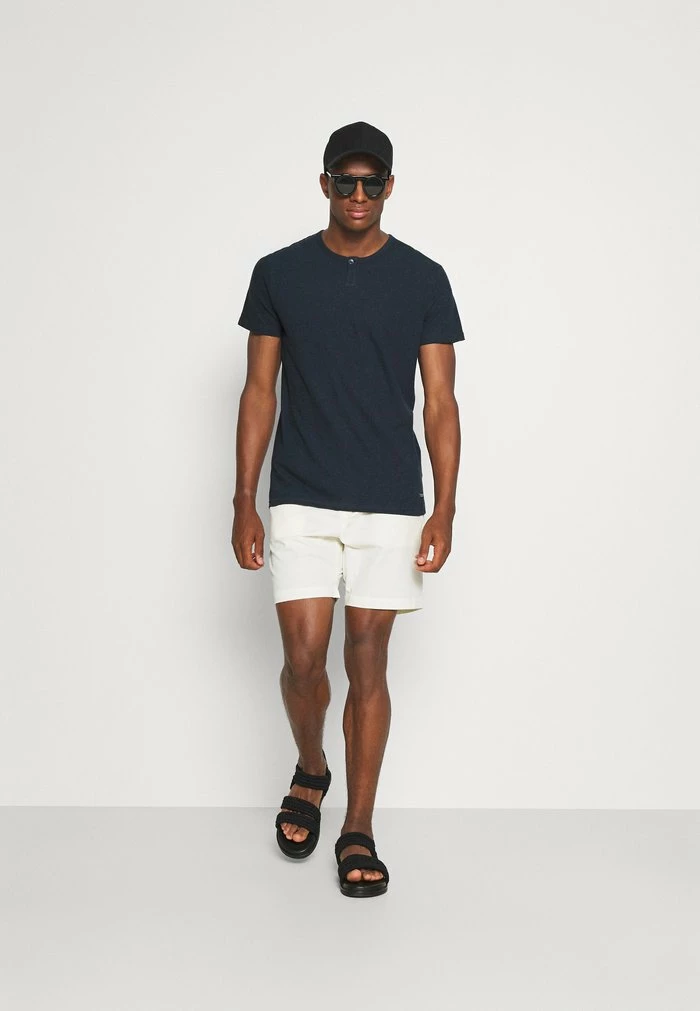 De gros 😉 INDICODE 👖 JEANS COHEN - T-shirt Basique - Navy ❤️ – Image 2