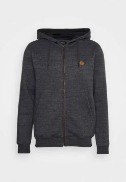 Acheter 🛒 INDICODE 👖 JEANS Sweat à Capuche Zippé - Black Mix 🤩