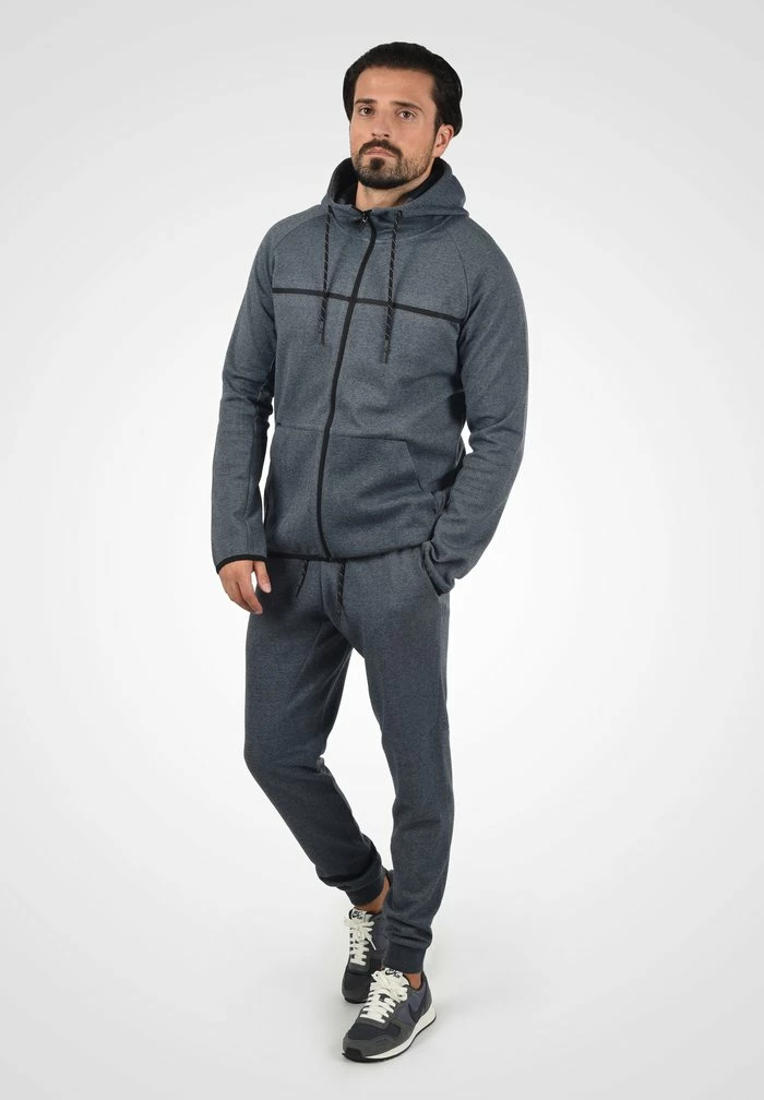 Acheter 👏 INDICODE 👖 JEANS IDNAGAGAMI - Sweat à Capuche Zippé - Navy Mix 😉 – Image 2