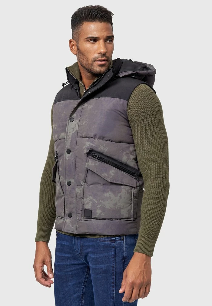 Grosses soldes 😉 INDICODE 👖 JEANS Veste Sans Manches - Army 🤩 – Image 4