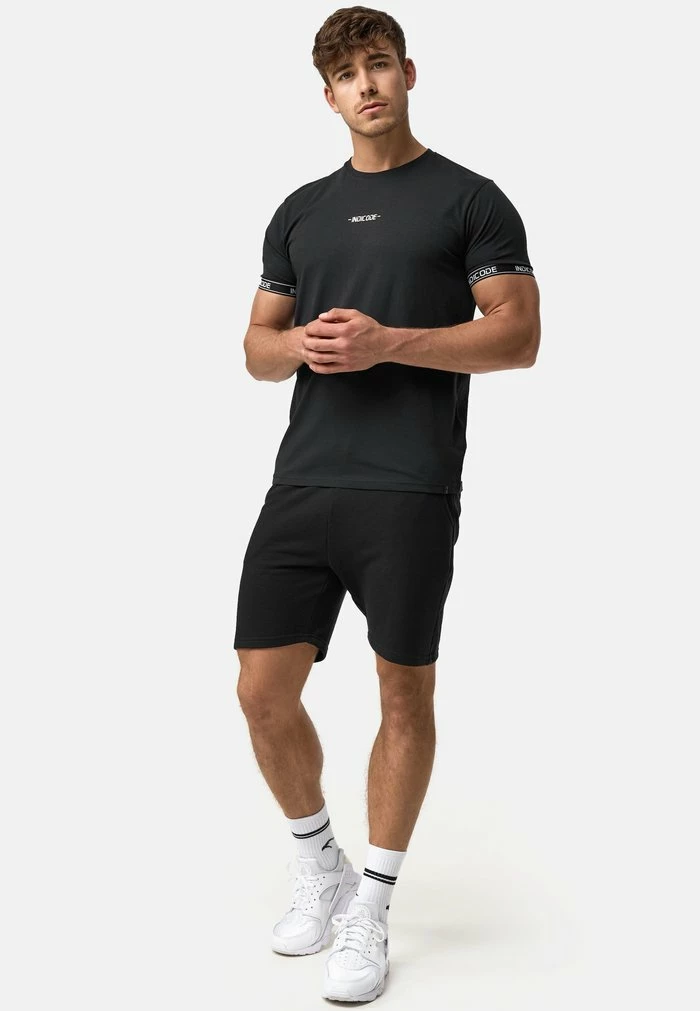 Grosses soldes 👏 INDICODE 👖 JEANS LUTZY - T-shirt Imprimé - Black 😀 – Image 2