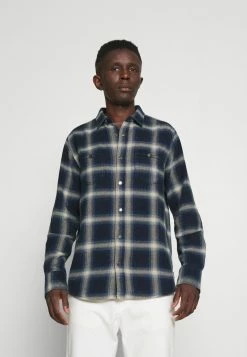 Le moins cher ⭐ INDICODE 👖 JEANS CAMERON - Chemise - Navy 🧨