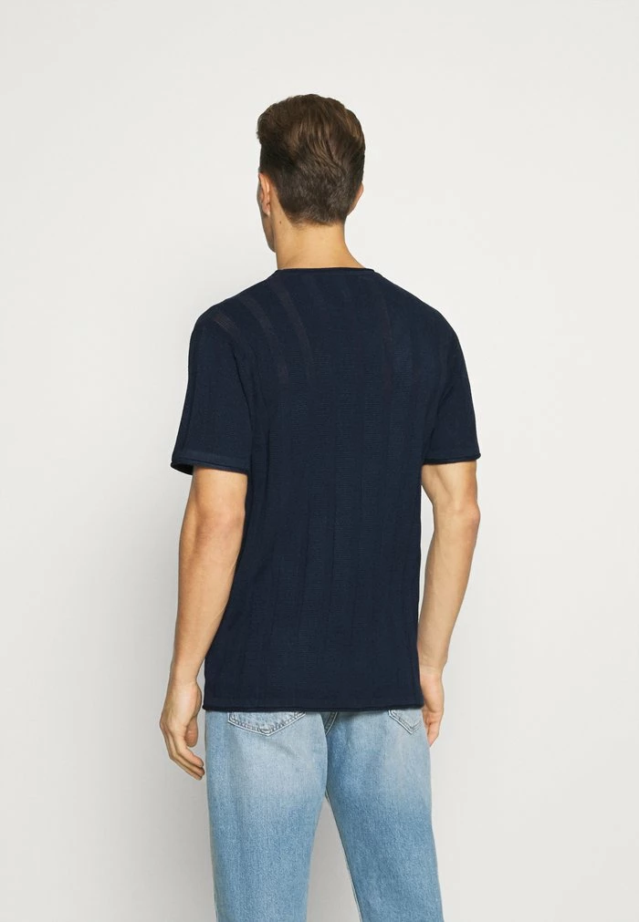 Meilleur prix 🧨 INDICODE 👖 JEANS ATKINSON - T-shirt Basique - Navy 🧨 – Image 3