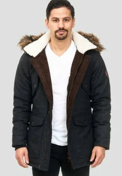 Sortie 💯 INDICODE 👖 JEANS BAYNES - Veste D'hiver - Black 😉