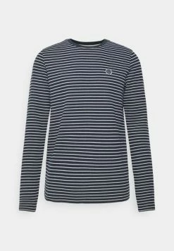 Nouveau 🤩 INDICODE 👖 JEANS AYRTON - T-shirt à Manches Longues - Navy ⭐