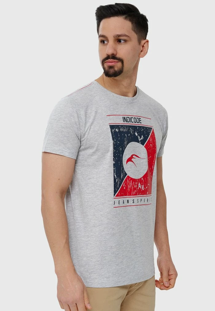 Les meilleures critiques de 😀 INDICODE 👖 JEANS T-shirt Imprimé - Lt Grey Mix ❤️ – Image 4