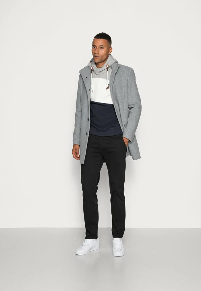 Sortie 🔥 INDICODE 👖 JEANS PESSAC - Sweat à Capuche - Ecru Mix 🧨 – Image 2