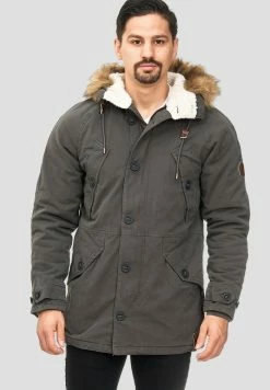 De gros 😉 INDICODE 👖 JEANS Veste D'hiver - Anthracite ⌛