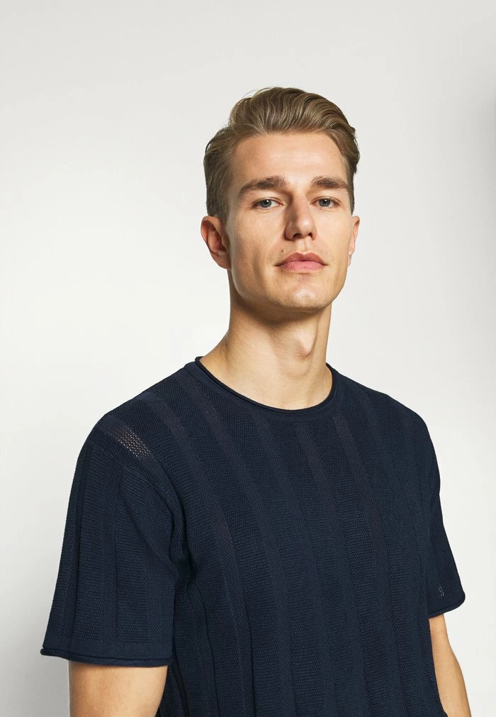 Meilleur prix 🧨 INDICODE 👖 JEANS ATKINSON - T-shirt Basique - Navy 🧨 – Image 5
