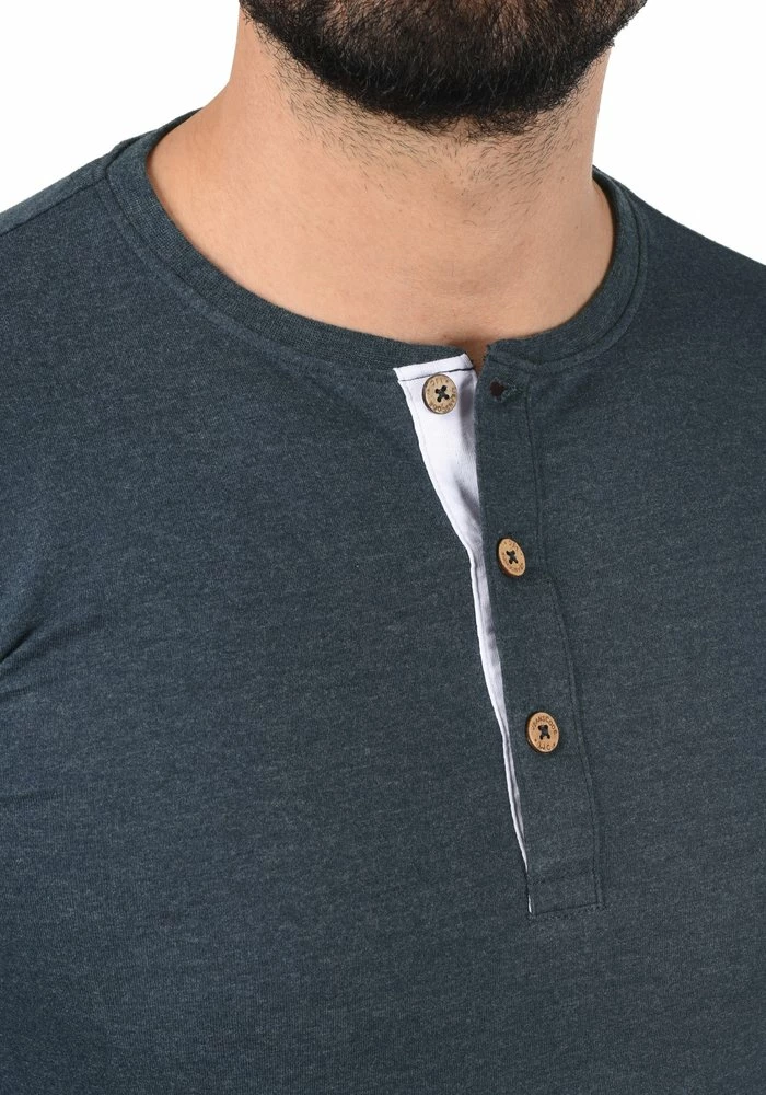 Meilleure vente 🤩 INDICODE 👖 JEANS IDGIFFORD - T-shirt à Manches Longues - Navy Mix 🌟 – Image 4