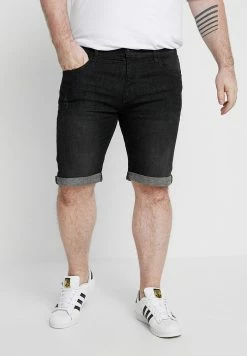Meilleur prix 🥰 INDICODE 👖 JEANS KADEN PLUS - Short En Jean - Black ✔️