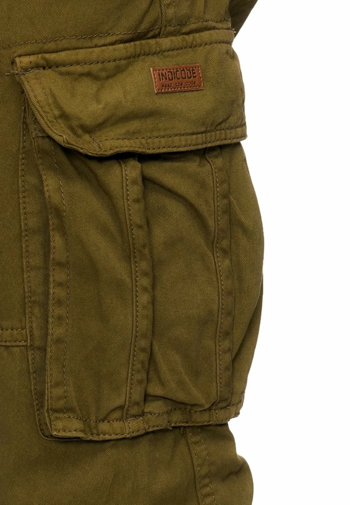 Offres ⌛ INDICODE 👖 JEANS WILLIAM - Pantalon Cargo - Green 😀 – Image 4