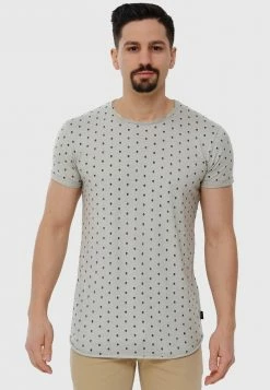 Meilleur prix 🤩 INDICODE 👖 JEANS T-shirt Imprimé - Willow Grey ✔️