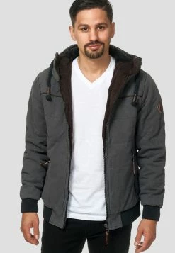 Grosses soldes ✔️ INDICODE 👖 JEANS Veste Mi-saison - Dark Grey 👏