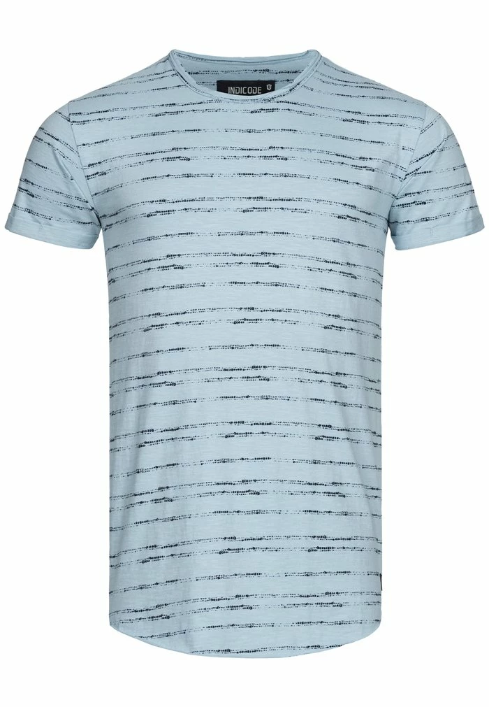 Meilleure affaire 🛒 INDICODE 👖 JEANS T-shirt Imprimé - Blue Wave 🛒 – Image 5