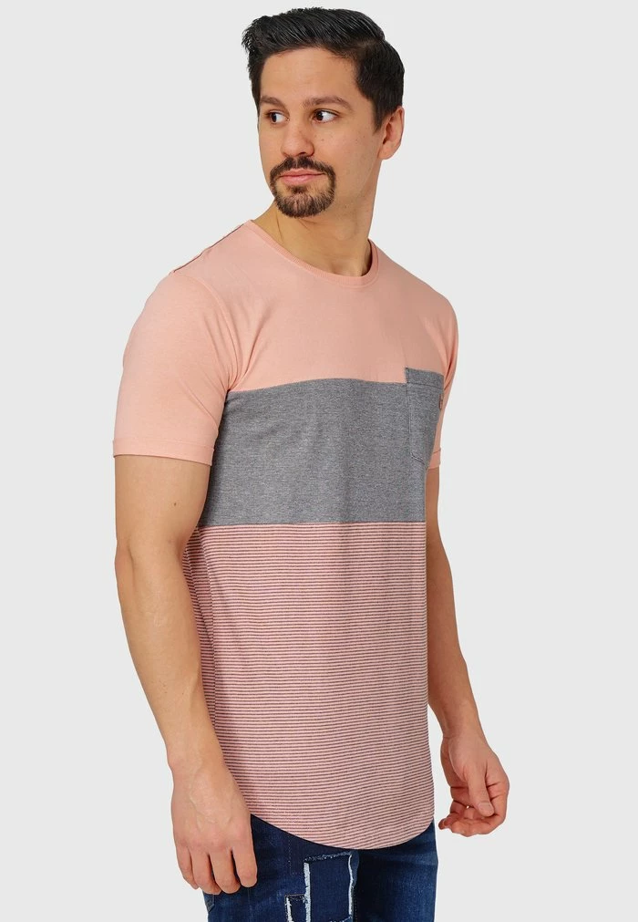 Coupon 🎉 INDICODE 👖 JEANS PORTER - T-shirt Imprimé - Coral Cloud 😍 – Image 4