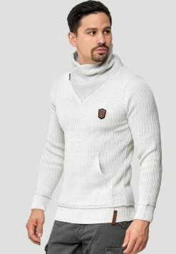 Meilleure vente 💯 INDICODE 👖 JEANS DANE - Pullover - Off White 😀