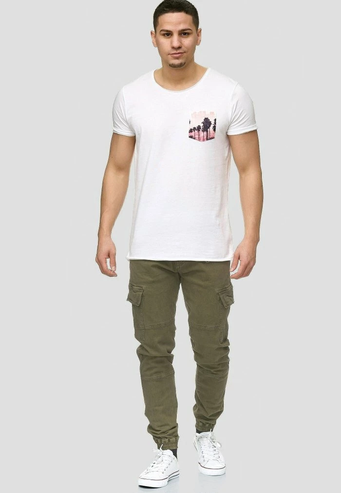 Offres 😉 INDICODE 👖 JEANS AUGUST - Pantalon Cargo - Army ✨ – Image 2