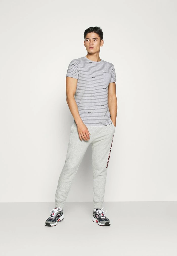 Bon marché 🥰 INDICODE 👖 JEANS ECKLEY - T-shirt Imprimé - Light Grey Mix 😀 – Image 2