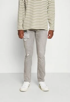 Meilleure vente 👍 INDICODE 👖 JEANS TAYLOR - Jean Slim - Light Grey 🔔