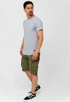 Remise 🔔 INDICODE 👖 JEANS 3 PACK - T-shirt Basique - Lt Grey Mix 🔔