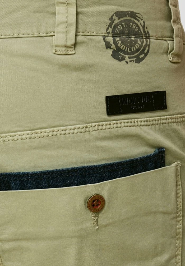 Grosses soldes ❤️ INDICODE 👖 JEANS Short - Moss Grey 🧨 – Image 4