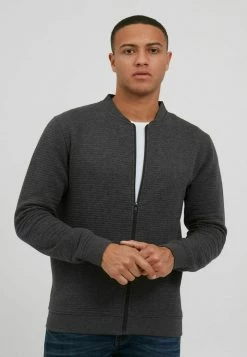 Meilleure vente 🎉 INDICODE 👖 JEANS IDBRONTE - Sweat à Capuche Zippé - Charcoal Mix 😀