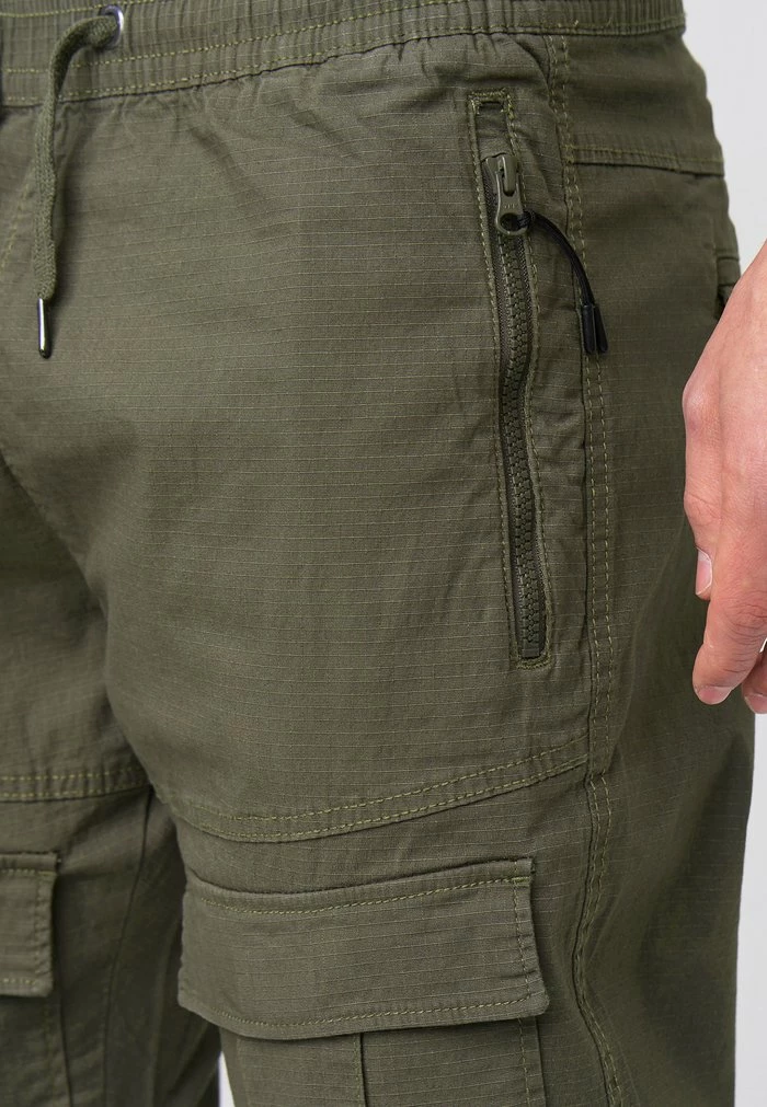 Nouveau 😉 INDICODE 👖 JEANS DENNIS - Pantalon Cargo - Army 🎉 – Image 6