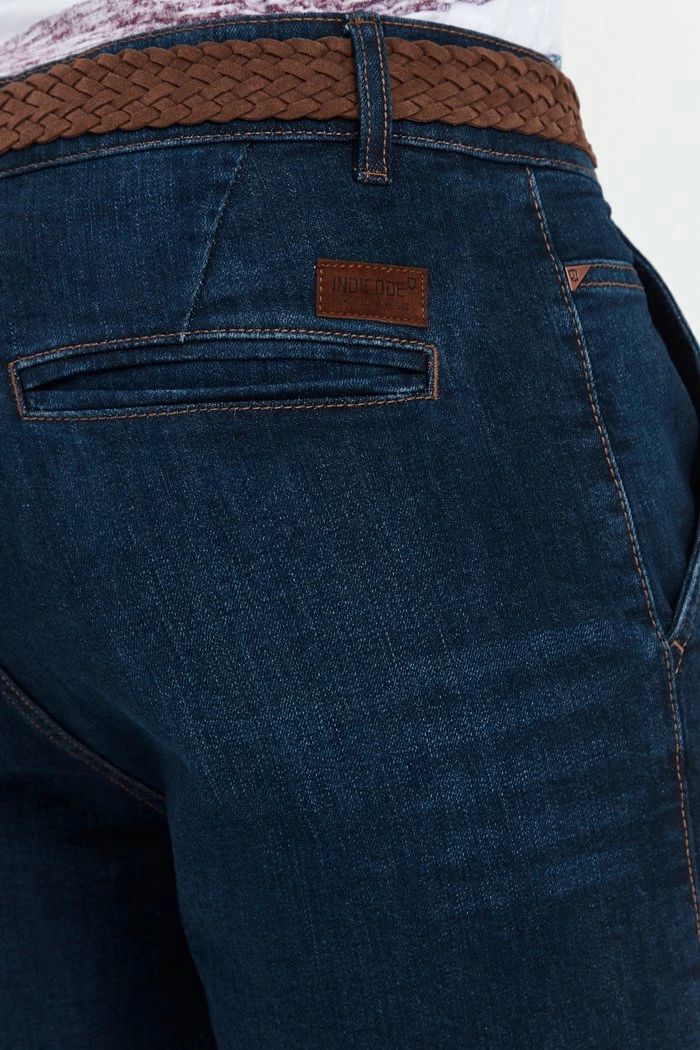 Acheter ✨ INDICODE 👖 JEANS IDQUINCY - Short En Jean - Dark Blue 😉 – Image 6