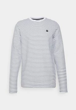 Meilleur prix 🎁 INDICODE 👖 JEANS AYRTON - T-shirt à Manches Longues - Offwhite 😍