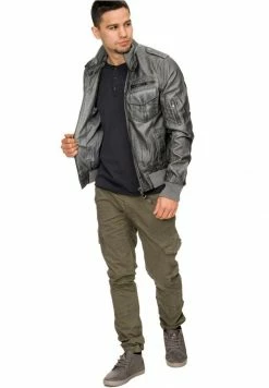 Top 10 🔔 INDICODE 👖 JEANS INCO - Veste En Similicuir - Grau 🌟