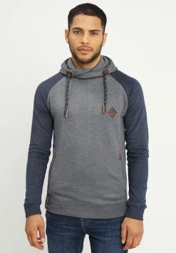 De gros 💯 INDICODE 👖 JEANS DYOTT - Sweat à Capuche - Navy Mix 🛒