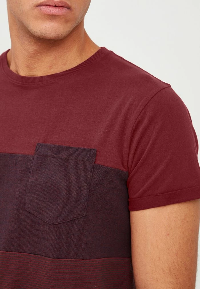 Nouveau 👍 INDICODE 👖 JEANS IDMORLER - T-shirt Imprimé - Bordeaux 🛒 – Image 4