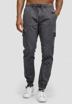 Promo ✔️ INDICODE 👖 JEANS Pantalon Cargo - Pewter 😀